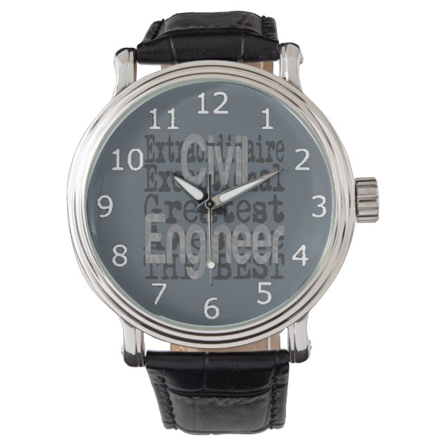 Ziviler Ingenieur Armbanduhr (Vorderseite)