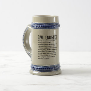 Ziviler Ingenieur Bierglas