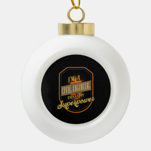 Ziviler Ingenieur Keramik Kugel-Ornament