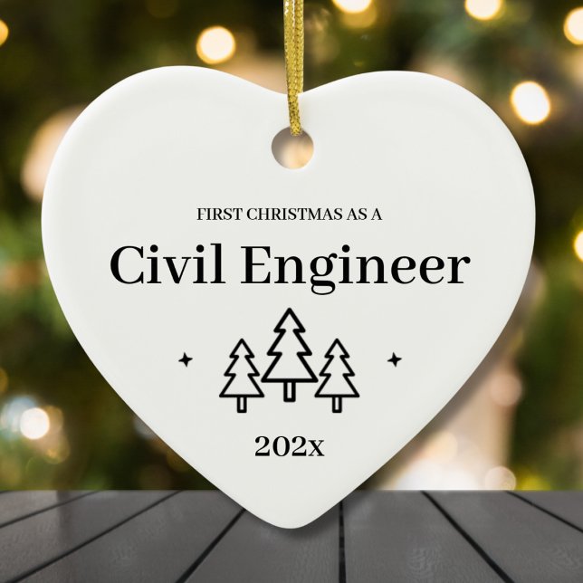 Ziviler Ingenieur New Job First Christmas Ornament (Civil Engineer New Job First Christmas Ornament
)