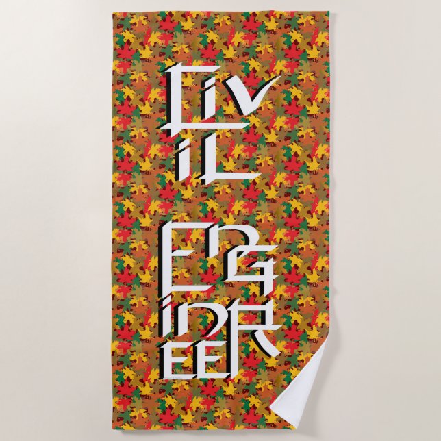 Ziviler Ingenieur Strandhandtuch (Vorderseite)