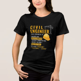 Ziviler Ingenieur Tri-Blend Shirt