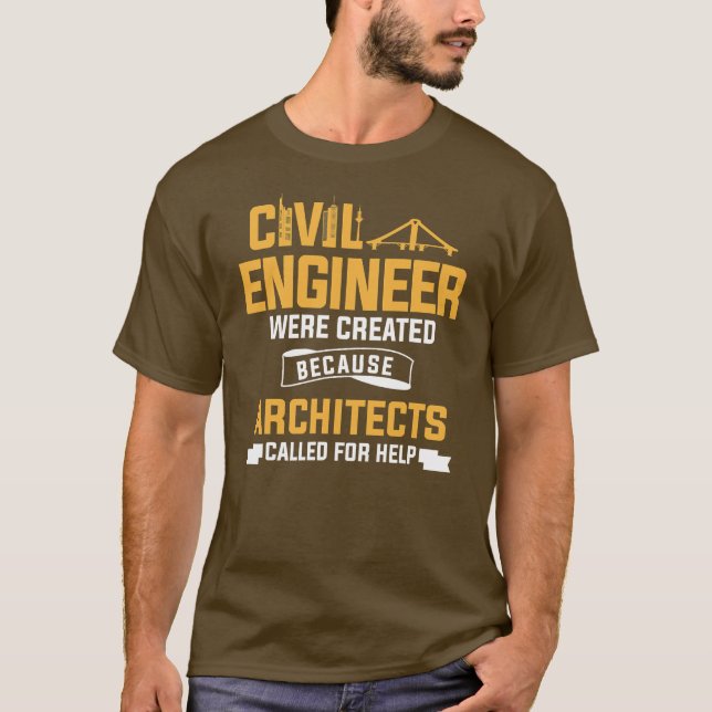 Ziviler Ingenieur wurde aufgrund von Architekten g T-Shirt (Vorderseite)
