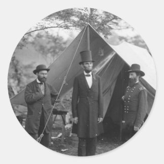 Ziviler Krieg Foto Circa 1862 Runder Aufkleber