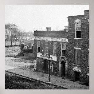 Ziviler Krieg in Atlanta, 1864 Poster