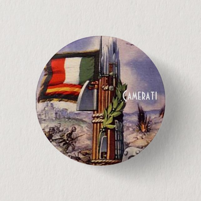 Ziviler Krieg Mussolini Franco Spaniens Italien Button (Vorderseite)