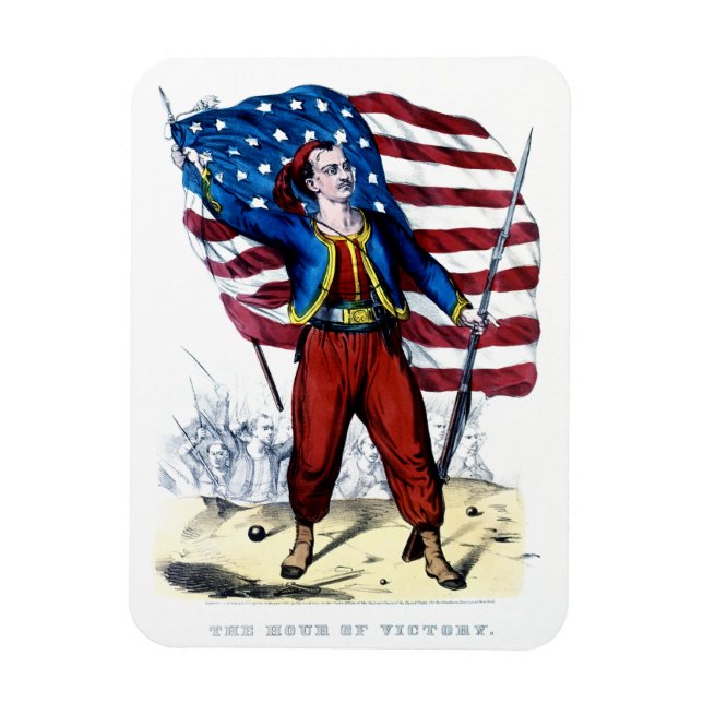 Ziviler Krieg New York Zouaves Magnet (Vertikal)