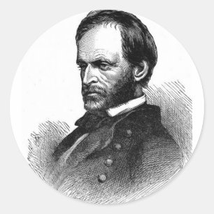 Ziviler Krieg Runder Aufkleber