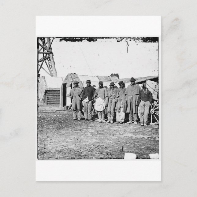 Ziviler Krieg, Schwarze Teamsters Postkarte (Vorderseite)