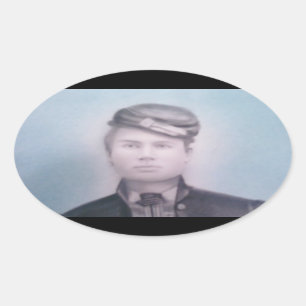 Ziviler Kriegs-Soldat Ovaler Aufkleber