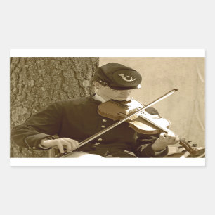 Ziviler Kriegssicherungs-Player Rechteckiger Aufkleber