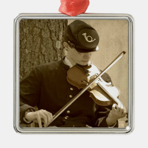 Ziviler Kriegssicherungs-Player Silbernes Ornament
