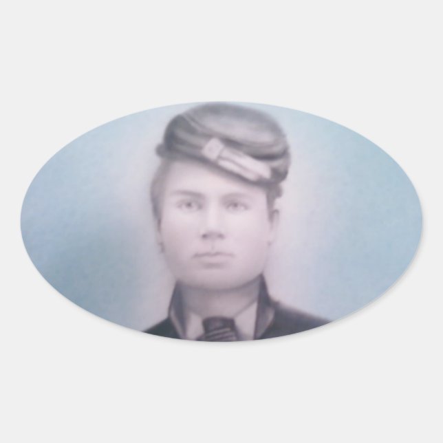 Ziviler Kriegssoldat Ovaler Aufkleber (Vorderseite)