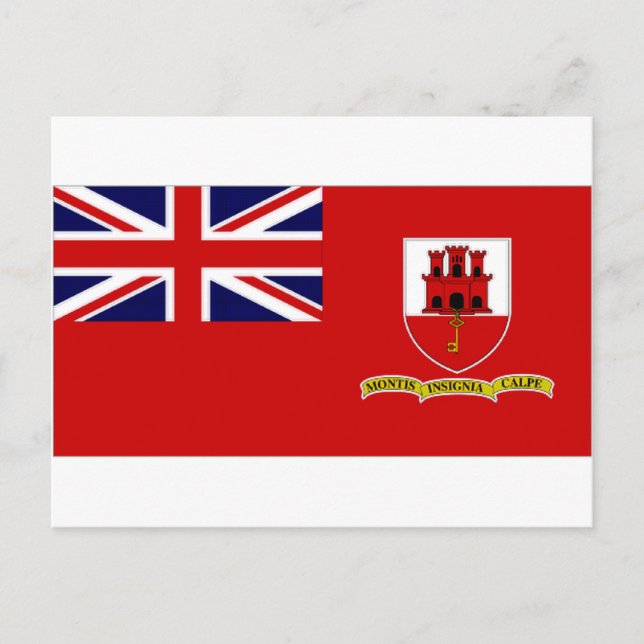 Ziviler Name Gibraltar Postkarte (Vorderseite)