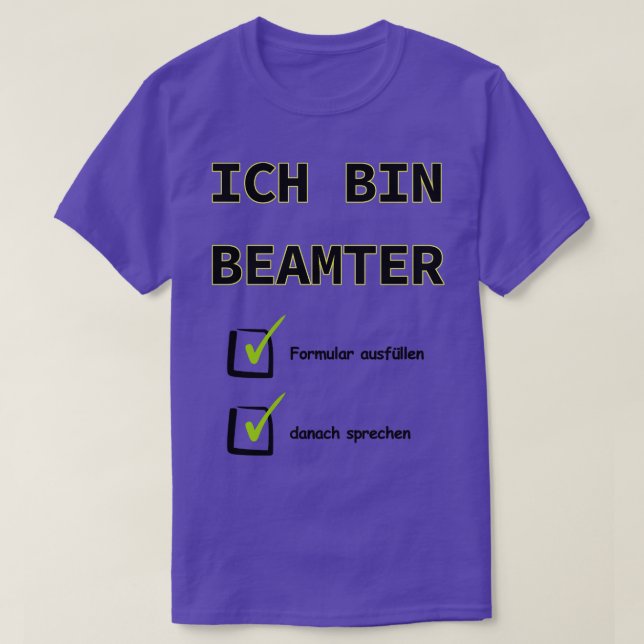 Ziviler Ziviler öffentlicher Dienst Zivil 3 T-Shirt (Design vorne)