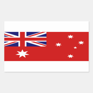 Ziviles Ende Australiens Rechteckiger Aufkleber