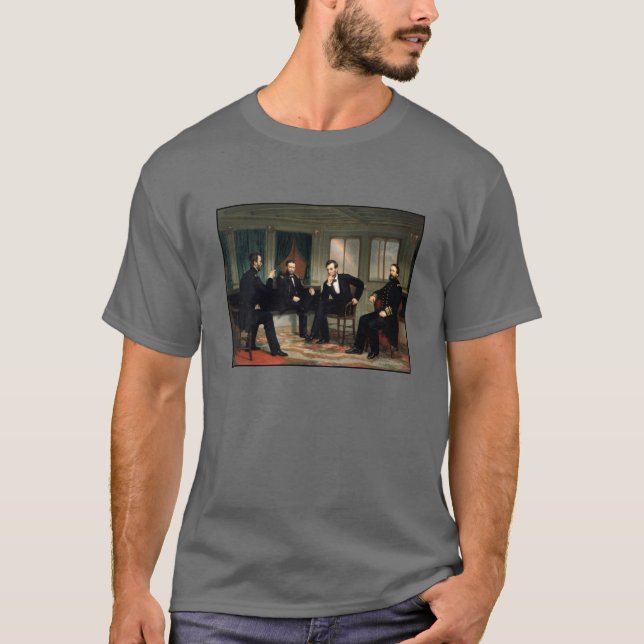Ziviles Kriegs-Gewerkschafts-Führer-Malen T-Shirt (Vorderseite)