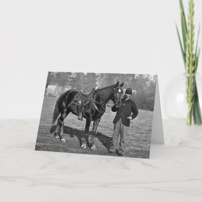 Ziviles Kriegs-Pferd, 1864 Karte (Vorderseite)