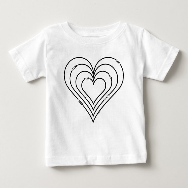 Ziviles technisches Herz Baby T-shirt (Vorderseite)