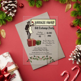 Ziviles Vintages Yankee-Swap-Geschenk-Exchange-Par Acryleinladungen
