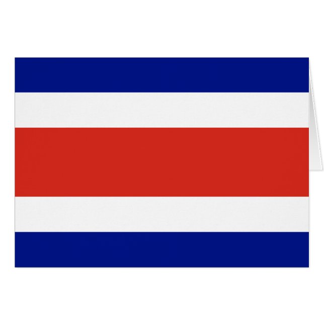 Zivilflagge Costa Ricas (Vorderseite (Horizontal))