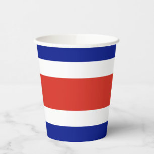 Zivilflagge Costa Ricas Pappbecher