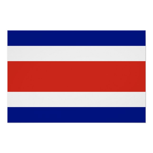 Zivilflagge Costa Ricas Poster (Vorderseite)