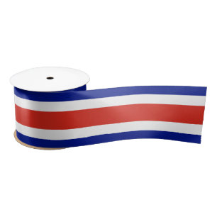 Zivilflagge Costa Ricas Satinband