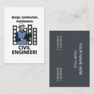 Zivilingenieur Konstruktion Bauingenieur Visitenkarte