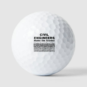 Zivilingenieure machen den Abschluss Golfball
