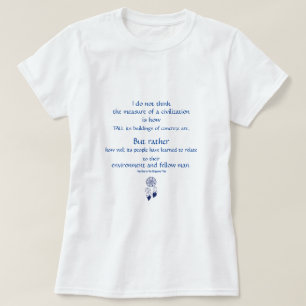 Zivilisation, Umwelt und Menschensatz T-Shirt