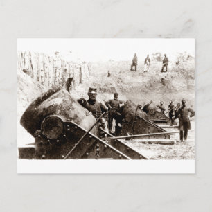 Zivilkriegs-Mörserbatterie bei Yorktown Postkarte