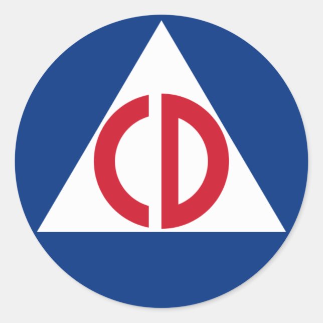 Zivilschutz Aufkleber (Vorderseite)