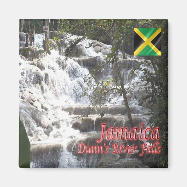 zJM009 JAMAICA, Dunn's River Falls, Amerika, Kühls Magnet (Vorne)