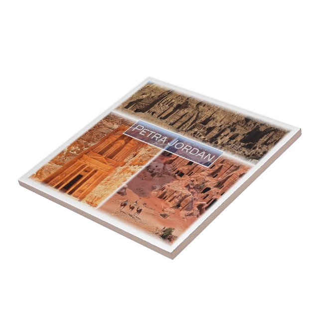 zJO003 PETRA, Jordanien, Fliese (Seite)