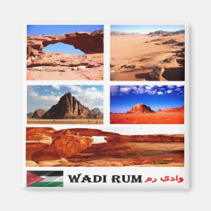 zJO015 WADI RUM, Jordanien, Asien, Kühlschrank Magnet
