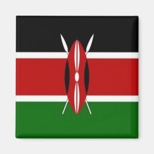 zKE001 KENYA FLAG, Afrika, Kühlschrank Magnet