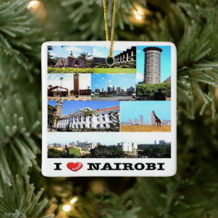 zKE015 NAIROBI Liebe, Mosaik, Kenia, Afrika, Keramikornament