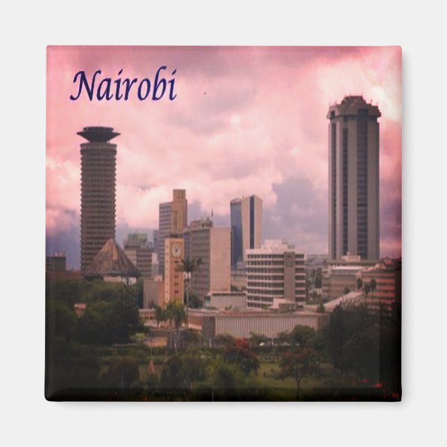 zKE016 NAIROBI, Cityscape, Kenia, Afrika, Kühlschr Magnet (Vorne)