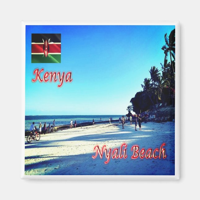 zKE019 KENYA, Nyali Beach, Afrika, Kühlschrank Magnet (Vorne)