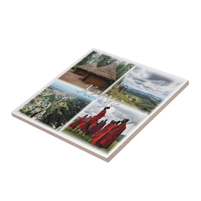 zKE031 KENYA, Mosaik, Afrika, Fliese (Seite)