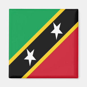 zKN001 SAINT KITTS UND NEVIS, FLAGGE, Amerika,Kühl Magnet
