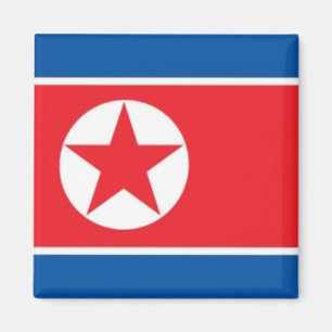 zKP001 Nordkoreanische FLAG Nordkorea, Kühlschrank Magnet