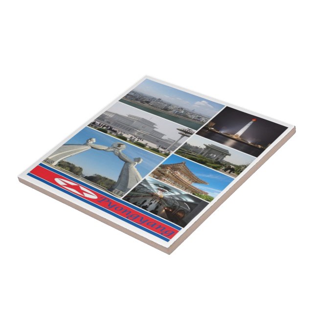 zKP003 PYONGYANG, Nordkorea, Fliese (Seite)