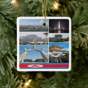 zKP003 PYONGYANG, Nordkorea, Keramikornament