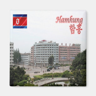 zKP008 HAMHUNG, Nordkorea, Asien, Kühlschrank Magnet