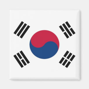 zKR001 Südkoreanische FLAG Südkorea, Kühlschrank Magnet