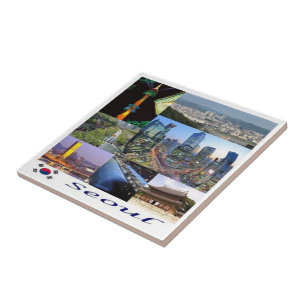 zKR008 SEOUL Mosaik, Südkorea, Asien, Fliese