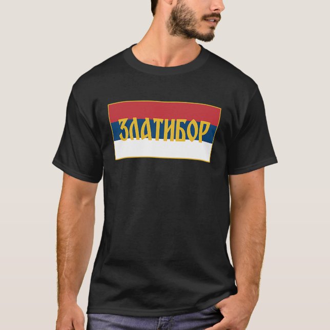 Zlatibor Planina Tornik Srpska Zastava Serbian Fla T-Shirt (Vorderseite)