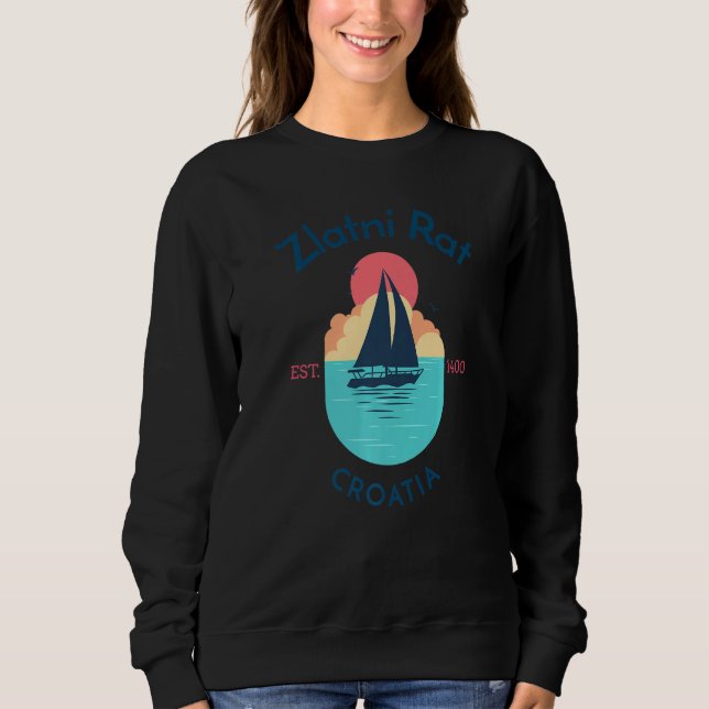 Zlatni Rat Brac Croatia Sweatshirt (Vorderseite)